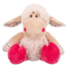 Овечка нежно-розовая, 20 см