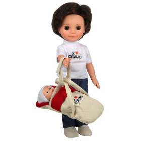 Набор кукол Весна "Семья: Эля, Данил, Андрюшка, собака Хаски,