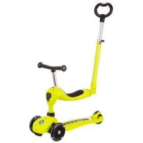 Самокат трансформер трехколесный с ручкой управления Самокат трансформер трехколесный с ручкой управления