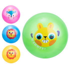 Мяч детский "мордашки животных", в ассортименте