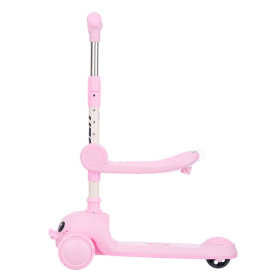 Самокат трехколесный Slider, колеса светящиеся, руль складной