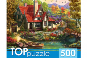 TOPpuzzle. Пазлы "Домик у пруда" 500 эл. TOPpuzzle. Пазлы "Домик у пруда" 500 эл.