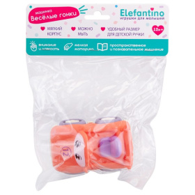 Машинка "Elefantino", мягкий корпус, размер машинки 10*6*7см