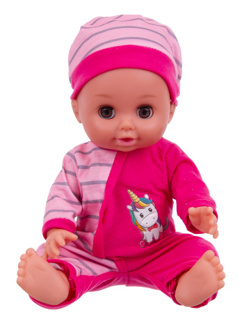 Набор Girl's Club "Маленькая мама", в комплекте: пупс 30 см, кроватка, стульчик, аксессуары