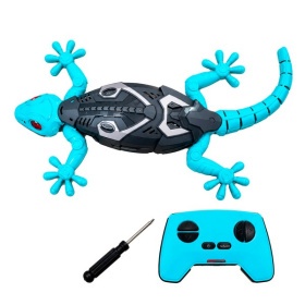 Игрушка Zooland "Ящерица" на пульте р/у, 2.4GHz, световые эффекты, вращение,ползает по полу и стенам