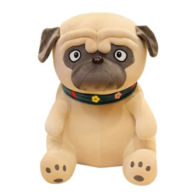 Мягкая Игрушка MAXITOYS, Собака Мопс, 50 см