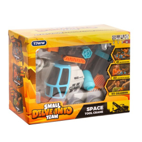 Набор "Строительная площадка" машинка со встроенным микроскопом и магнитным краном