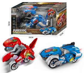 Робот-трансформер 2 цвета в ассортименте, световые и звуковые эффекты, в/к 20*10,5*12,4 см, размер р