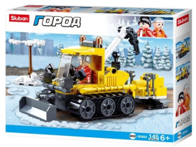Конструктор "Снегоуборочный трактор", 145 деталей