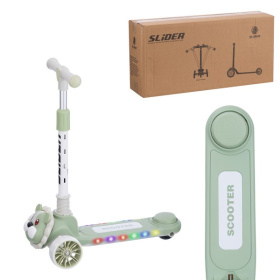 Самокат трехколесный Slider, колеса светящиеся