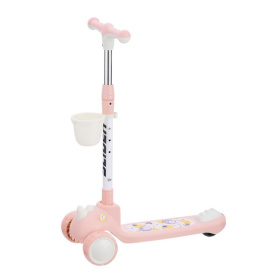 Самокат трехколесный Slider, колеса светящиеся, руль складной