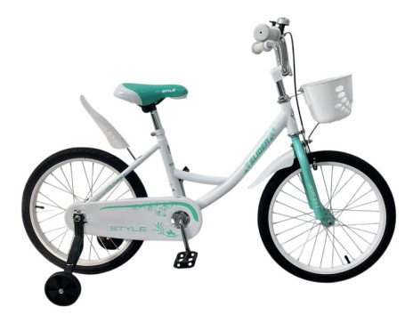 Велосипед 2-х колесный "Slider Style 18" с дополнительными колёсами