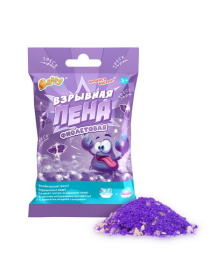 Средство для принятия ванн,«Купайся Весело!»:Сухая пена для ванный,фиолетовая «Baffy»