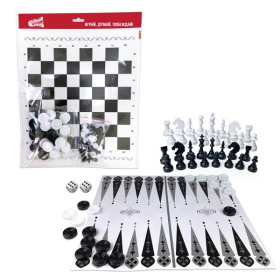 Шахматы, Шашки+ Нарды «Бум Цена» Шахматы, Шашки+ Нарды «Бум Цена»