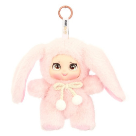 Сказочный персонаж розовый зайчик Мия, 15 см