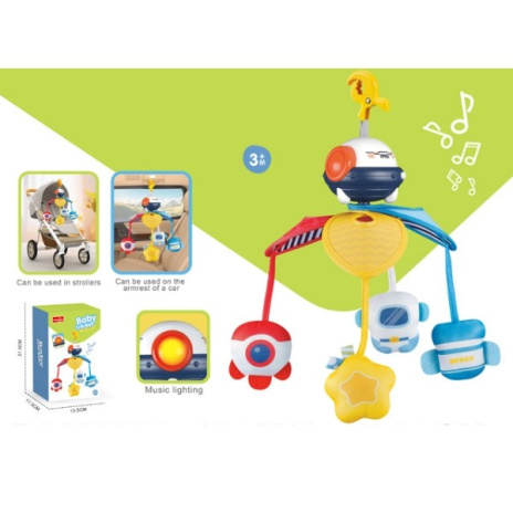 Подвеска на коляску "Космос", световые и звуковые эффекты Подвеска на коляску "Космос", световые и звуковые эффекты