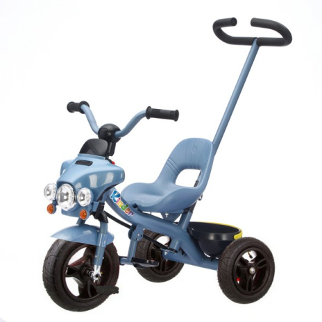 Велосипед 3-х колесный с ручкой управления, надувные колеса 8 и 10 дюймов