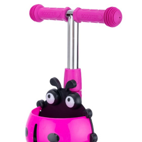 Самокат трехколесный Slider с ручкой управления, колеса светящиеся