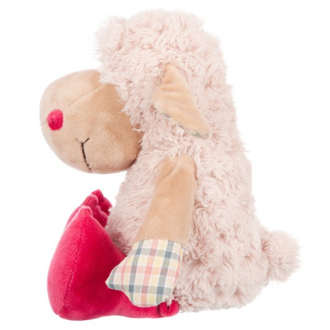 Овечка нежно-розовая, 20 см