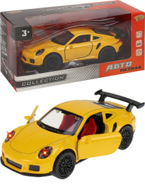 Машинка металл (1:36) 12,2х5,2х3,6см, 3 открыв.дверцы, микс, свет и звук, в коробке