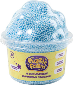 Шариковый пластилин, модели Puzzle Foam с фигурной крышкой облако, банка
