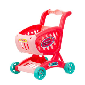 Набор "Продукты Girl's club" тележка (25*21*15,5 см), продукты на липучках, доска для резки