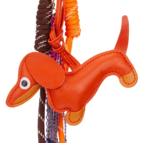 Собака такса с подвесами, ассортимент цветов, 9 см