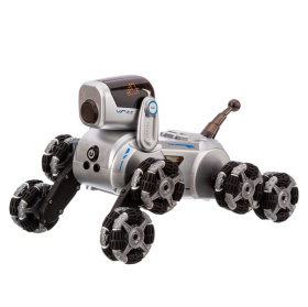 Робот-собака на пульте радиоуправления, есть сенсорное управление