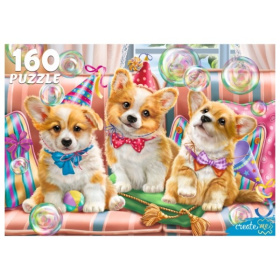 Пазлы 160 элементов. МИЛЫЕ КОРГИ