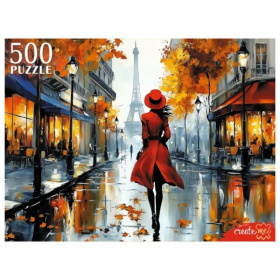 Пазлы 500 элементов. ДЕВУШКА В ПАРИЖЕ