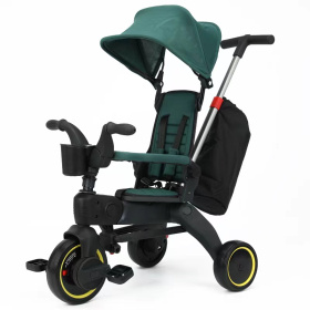 Велосипед 3-х колесный с ручкой управления, складной