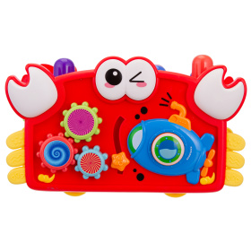 Развивающий игровой центр "Крабик" "Elefantino", пианино, пищалка, часики, игра с молоточком,рыбалка