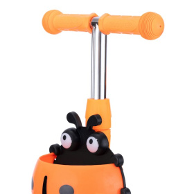 Самокат трехколесный Slider с ручкой управления, колеса светящиеся