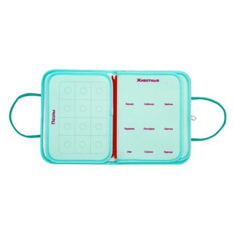 Набор развивающий Elefantino "Хочу все знать",8 страниц (элементы на липучках): цвета, формы и др.