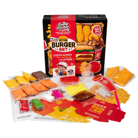 Игрушка для детей «SLIME»:«Slime Лаборатория». Funny Kitchen Mega Burger set Игрушка для детей «SLIME»:«Slime Лаборатория». Funny Kitchen Mega Burger set