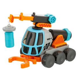 Набор "Строительная площадка" машинка со встроенным микроскопом и магнитным краном