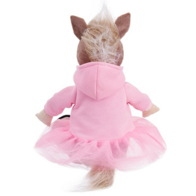 Игрушка мягконабивная ТМ "Relana" Лошадка в худи и юбке-пачке Жизель, 25 см