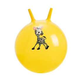 Мяч гимнастический с рожками, 55см,  "Животные" микс цвета