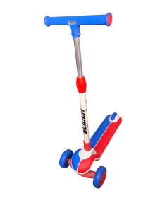 Самокат трехколесный Slider, колеса светящиеся, руль складной