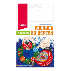 Роспись по дереву. Магниты "Рождественские мотивы"