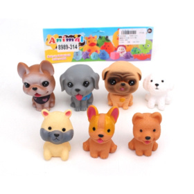 Набор для купания "Собачки", 7 шт. ПВХ