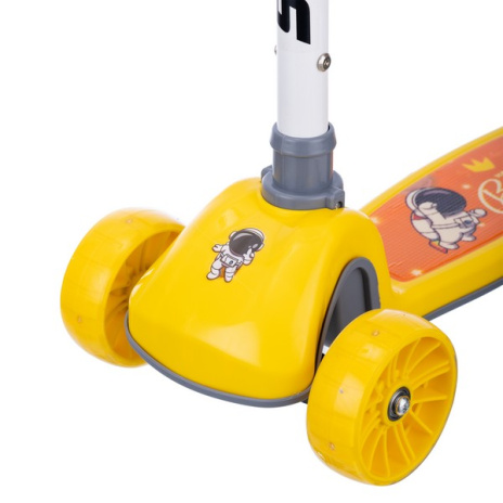 Самокат трехколесный Slider, колеса светящиеся, руль складной