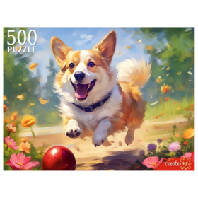 Пазлы 500 элементов. Игривый корги