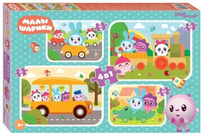 Мозаика "puzzle" 4в1 "Малышарики" (RIKI)
