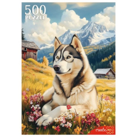 Пазлы 500 элементов. СОБАКА В ГОРАХ