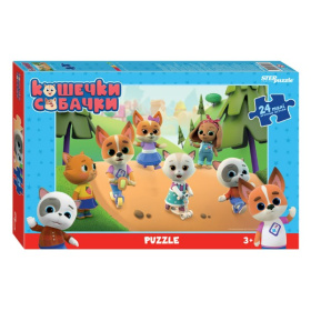 Мозаика "puzzle" maxi 24 "Кошечки и собачки"