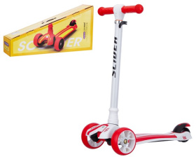 Самокат четырехколесный со светящимися колесами