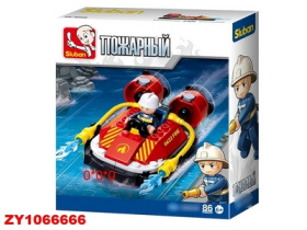 Конструктор "Пожарный катер" 86 деталей