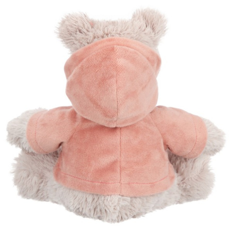 Мишка бежевый в свитере, 19 см