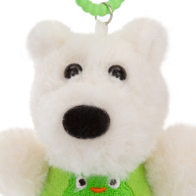 Щенок в розовом комбинезоне, 11 см